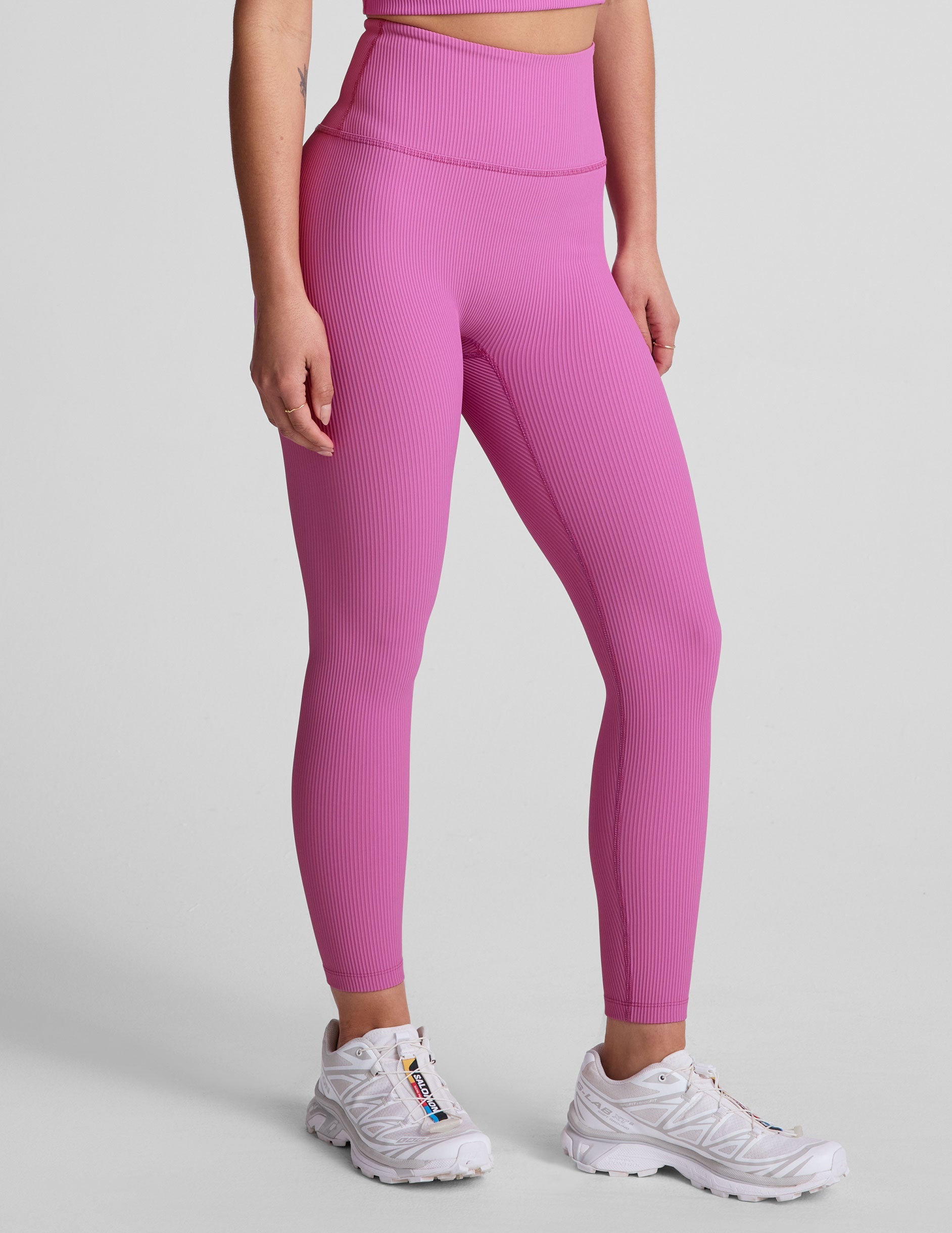 Women's Impulse Ribbed Midi Legging: High Waist, No Seam, Active Comfort