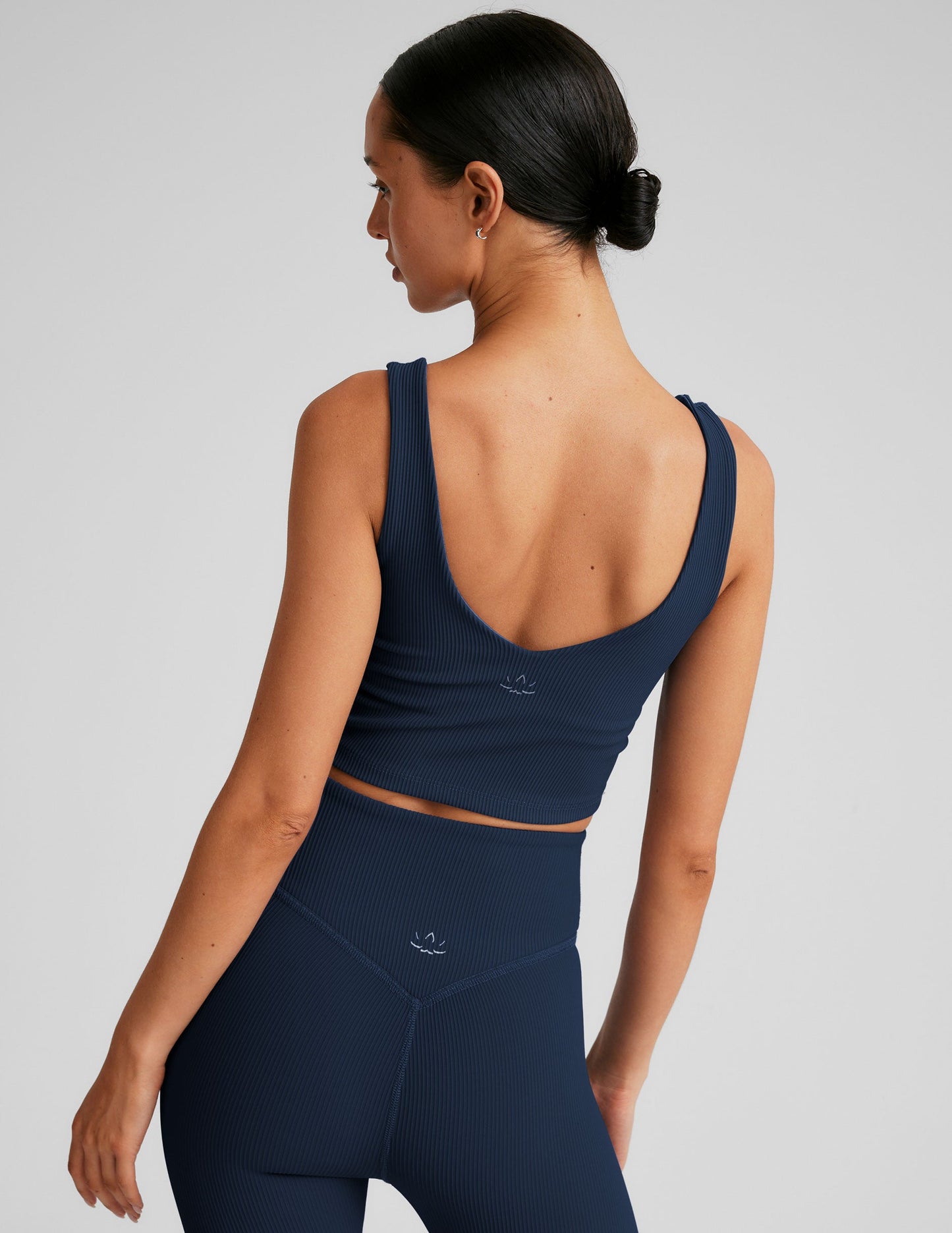 Beyond Yoga Impulse Ribbed Cropped Tank Top with Shelf Bra