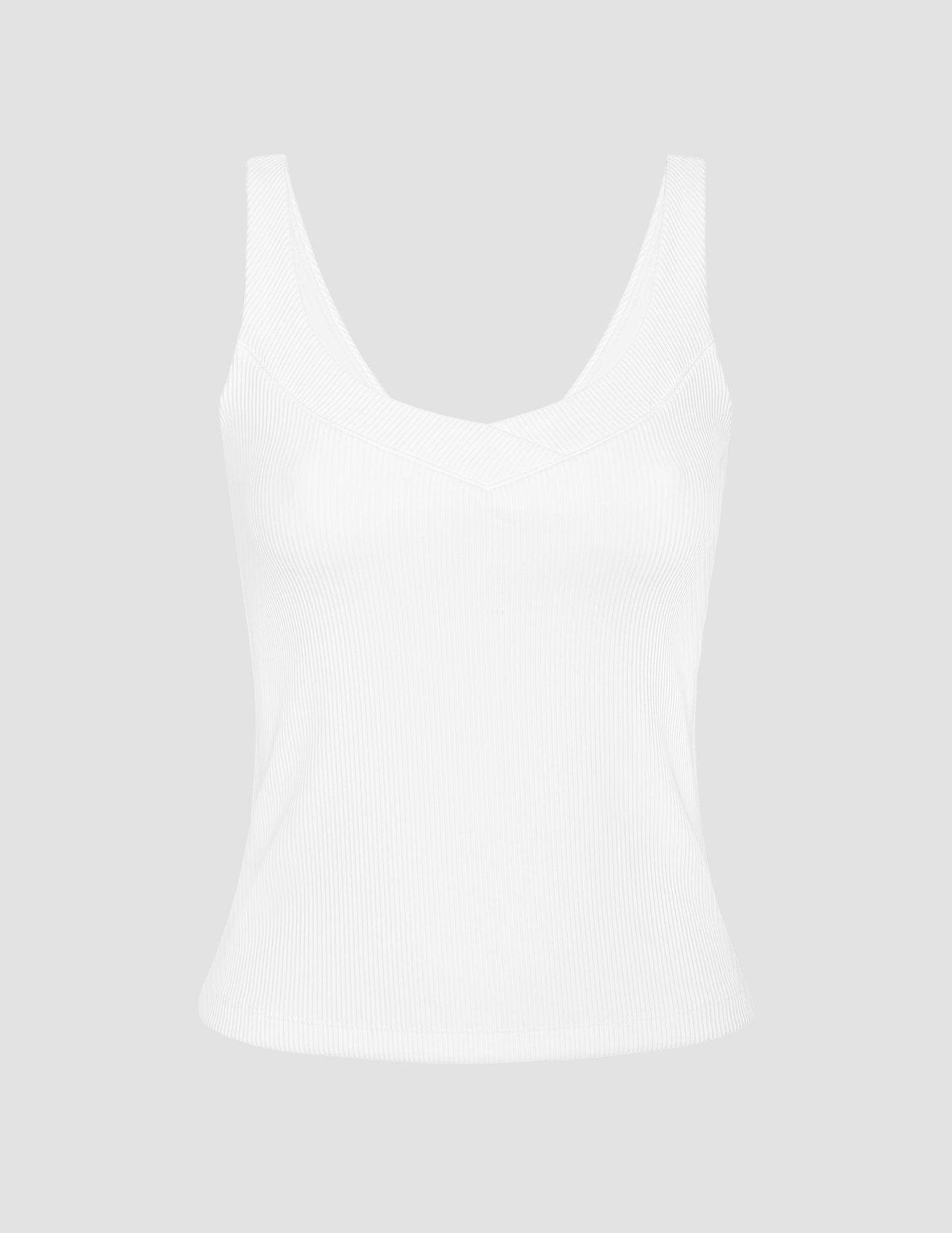 Beyond Yoga Impulse Ribbed V-Neck Tank Top: Supportive Built-In Bra, Moisture-Wicking Comfort