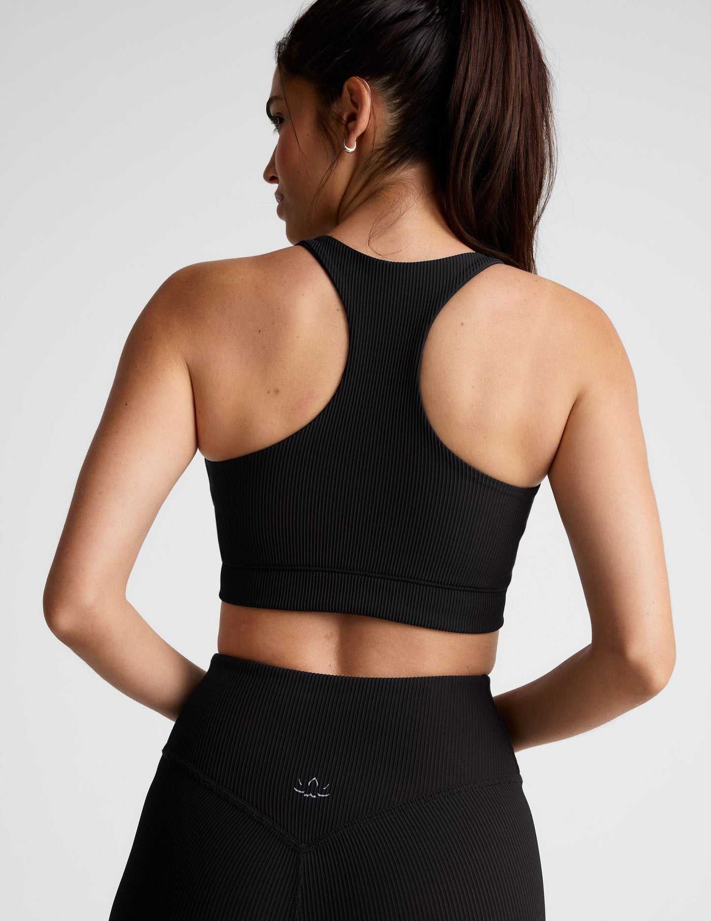 Women's Ribbed Racerback Active Bra - Medium Support, Comfortable Everyday Wear
