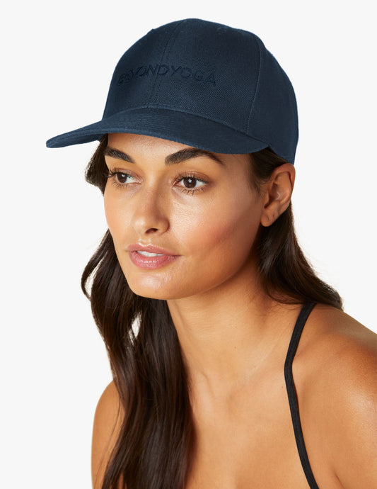 Beyond Yoga Nocturnal Navy Baseball Hat, Adjustable Snapback, Breathable Ventilation, OS Fit
