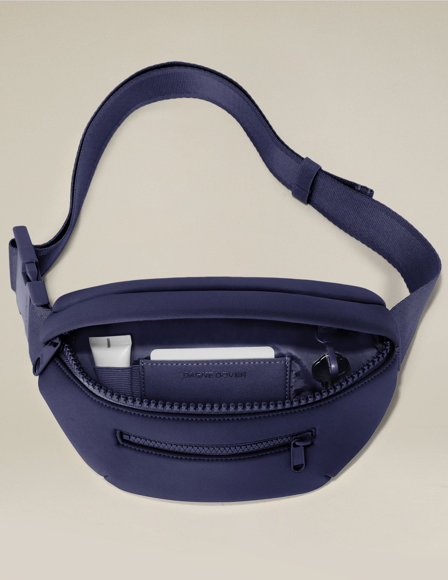 Dagne Dover Ace Water-Resistant Neoprene Fanny Pack with Adjustable Strap and Key Clip