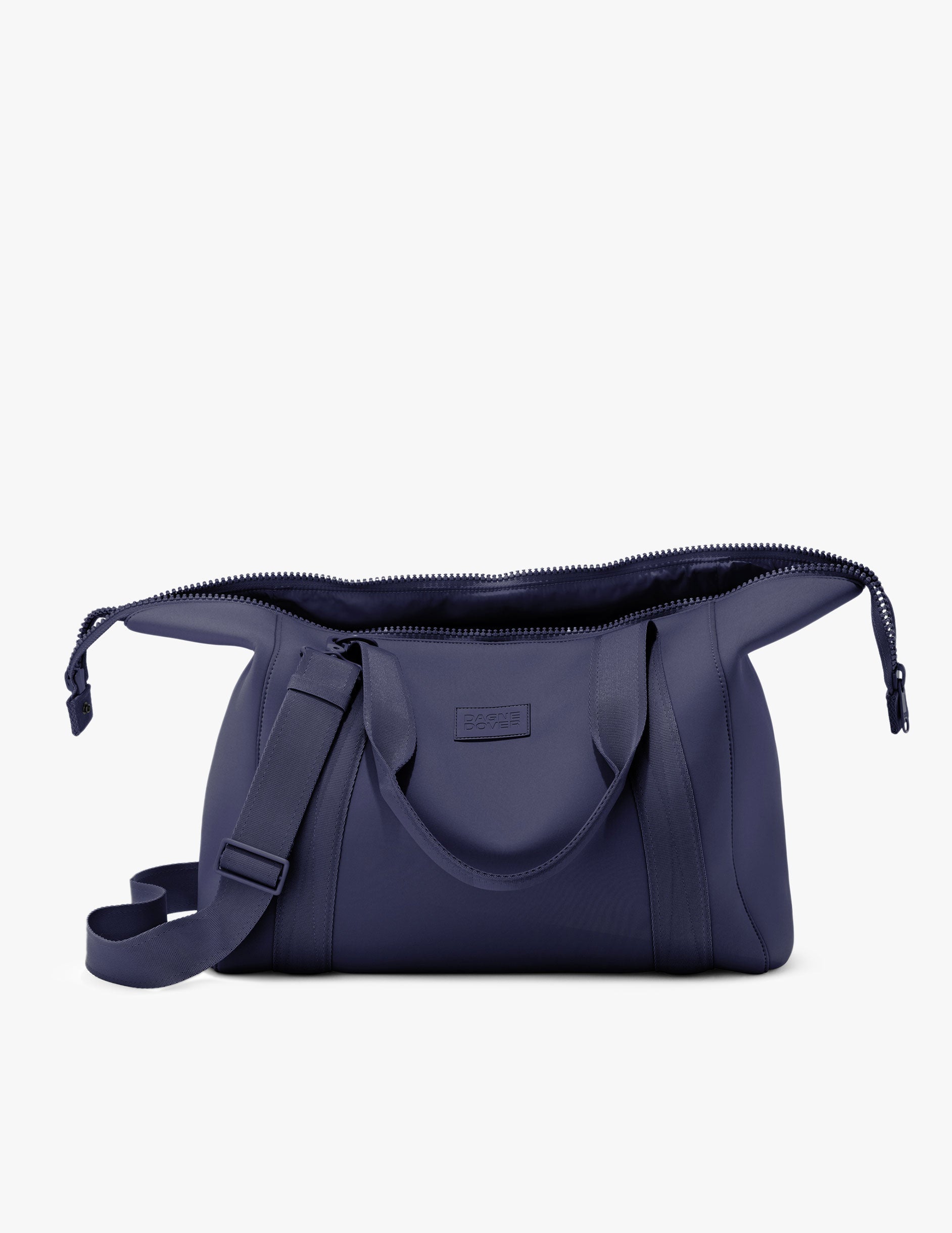 Dagne Dover Landon Large Carryall Bag: Lightweight Neoprene Travel Tote with Laptop Sleeve