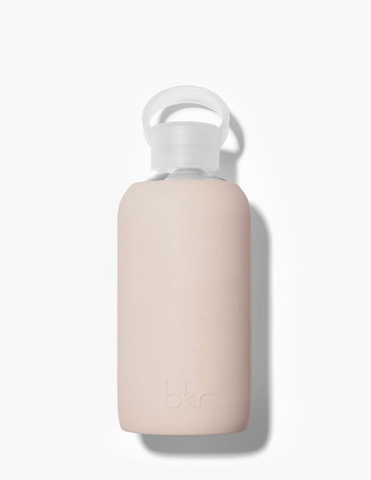 BKR 500ML Glass Water Bottle: Soft Grip, Reusable, Hydration Companion