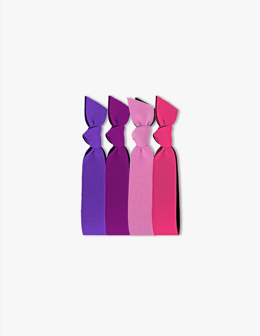 Emi Jay Neoprene Hair Ties 4-Pack: Gentle, Sporty, No-Crease, Water-Resistant