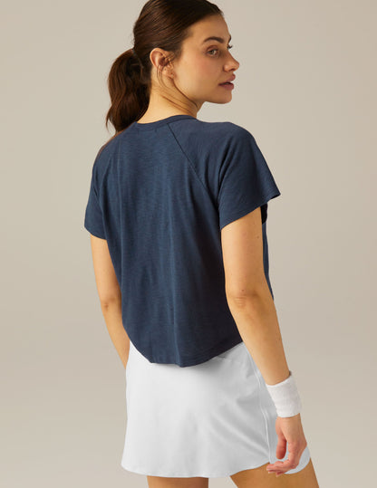 Women's Signature High-Low Cropped Tee: Soft, Comfortable, Short Sleeve Activewear Shirt