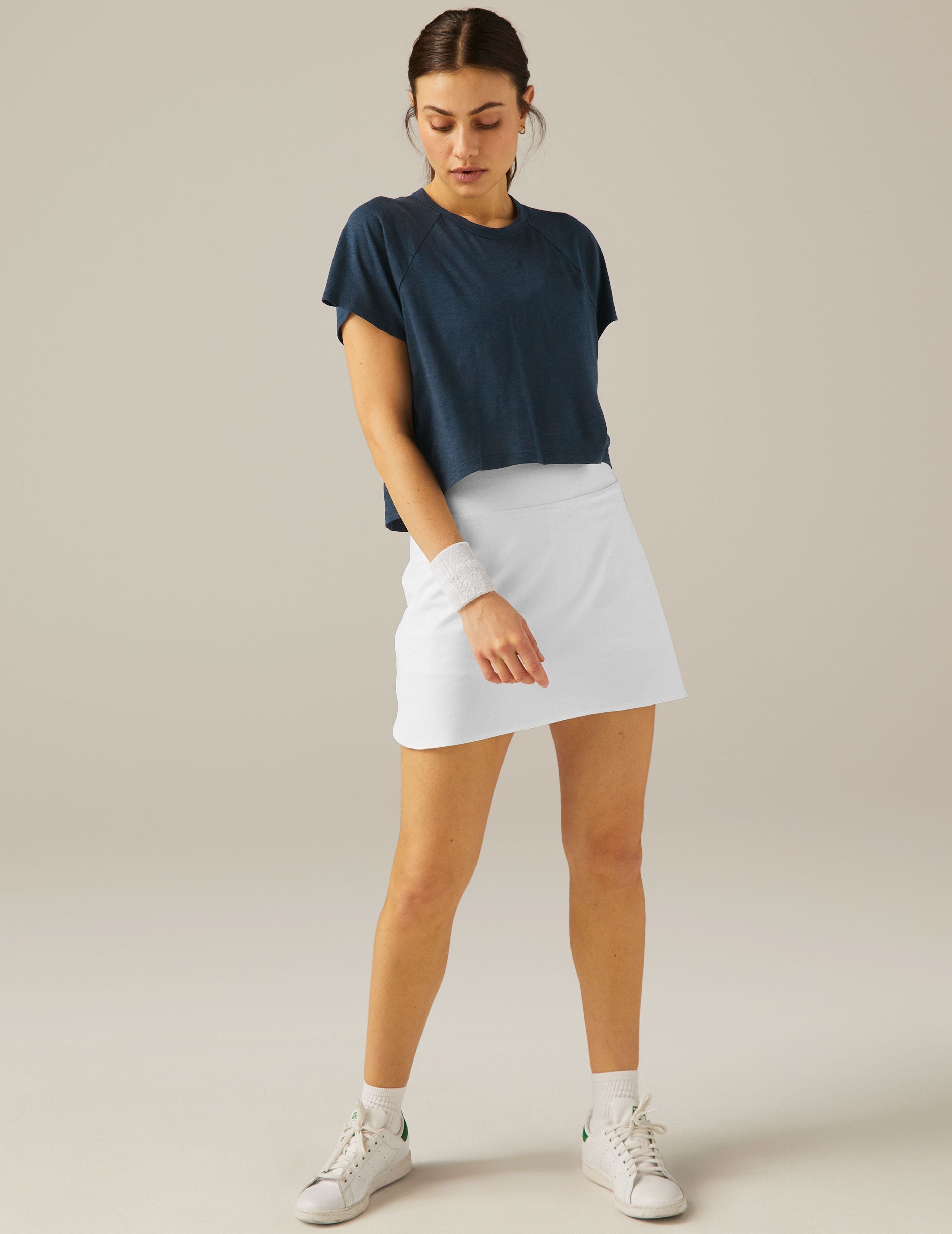 Women's Signature High-Low Cropped Tee: Soft, Comfortable, Short Sleeve Activewear Shirt