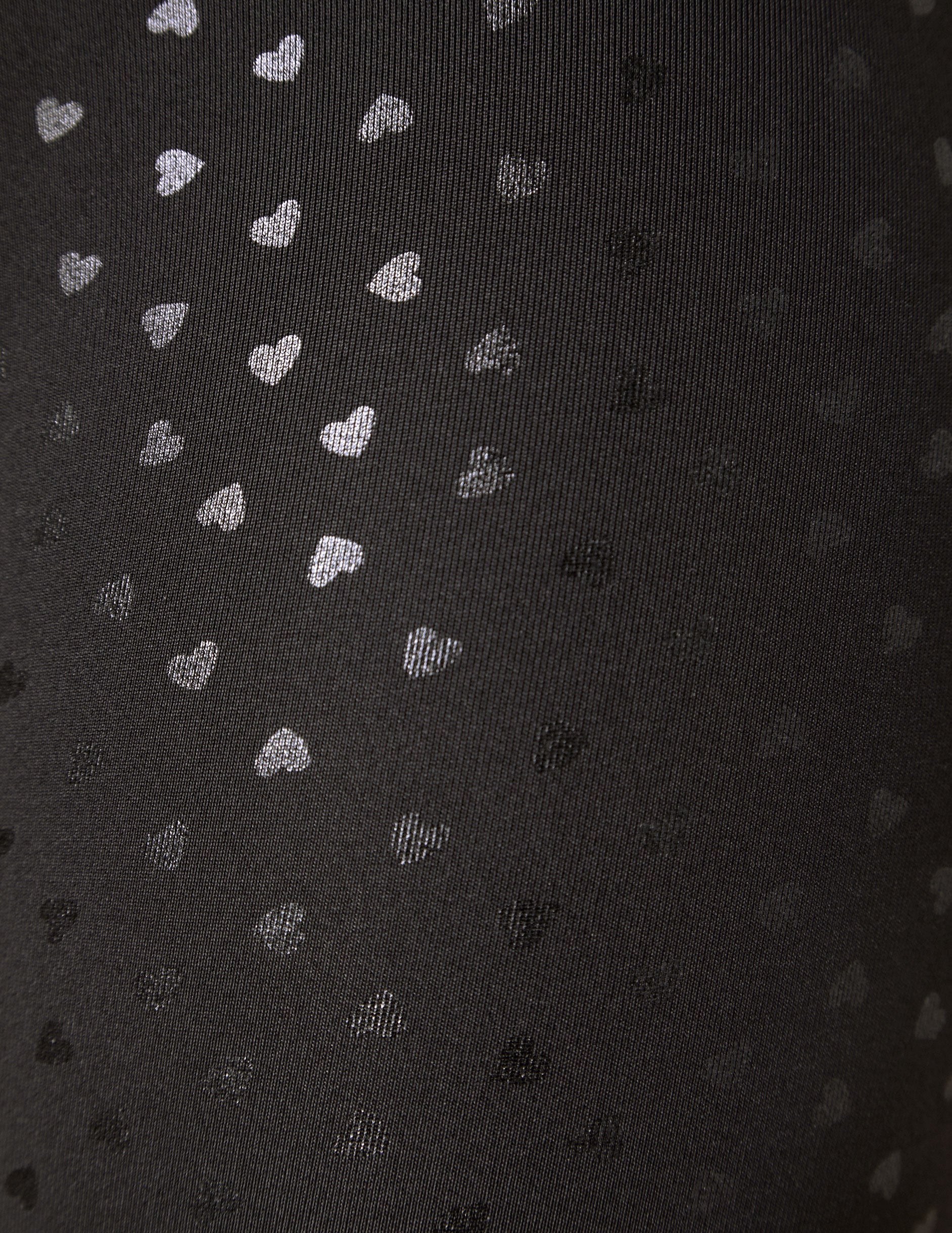 Beyond Yoga PowerShine Double Back Bra with Shimmering Hearts Design