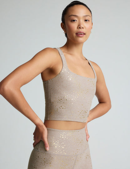 Chai Lucky Stars SoftShine Square Neck Cropped Tank for Women