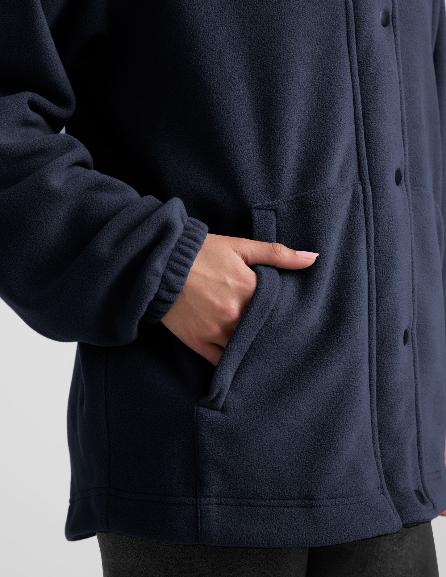 Cozy Fleece Explorer Jacket for Women - Full Zip, Snap Closure