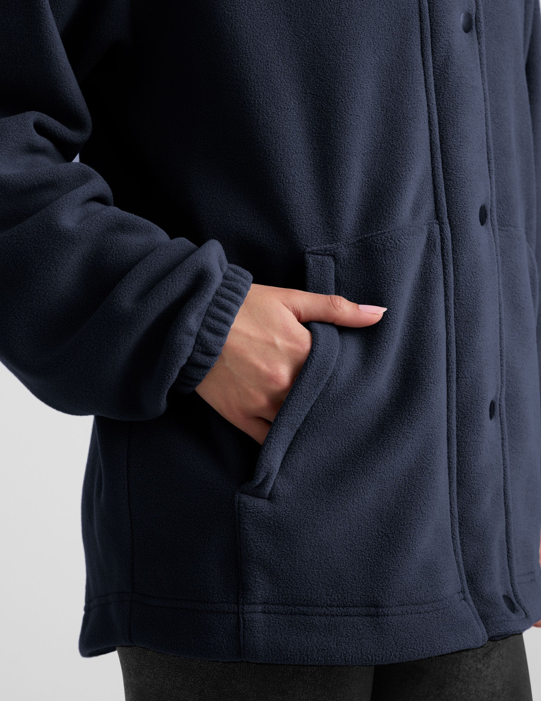 Cozy Fleece Explorer Jacket for Women - Full Zip, Snap Closure