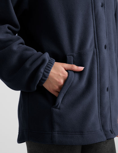 Cozy Fleece Explorer Jacket for Women - Full Zip, Snap Closure