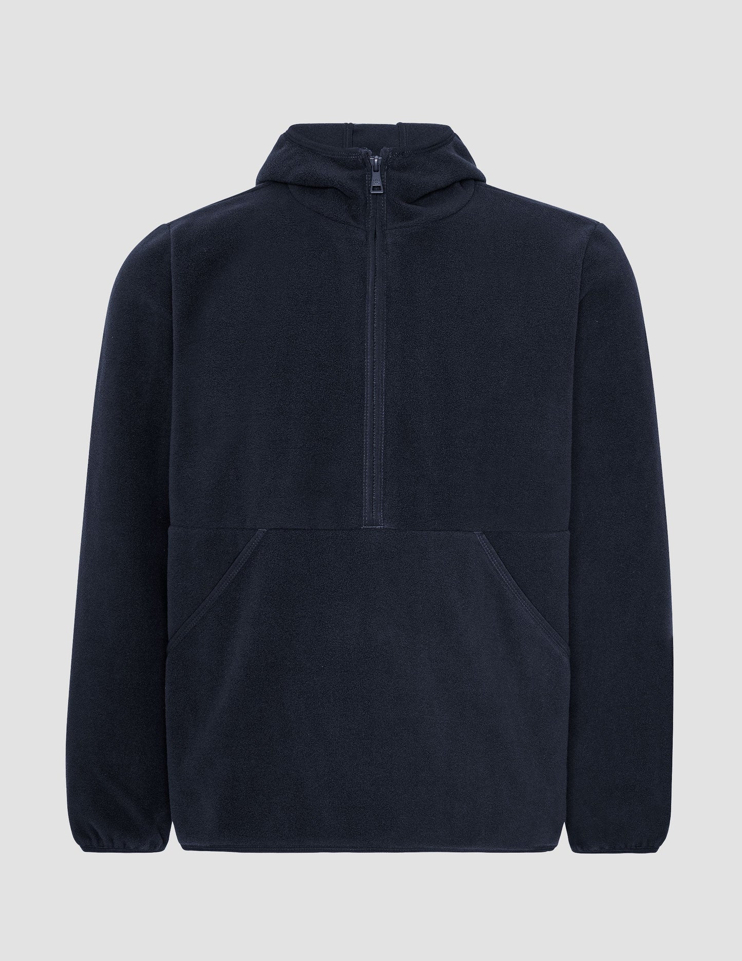 Explorer Cozy Fleece Half-Zip Pullover Jacket: Hooded Comfort with Kangaroo Pocket