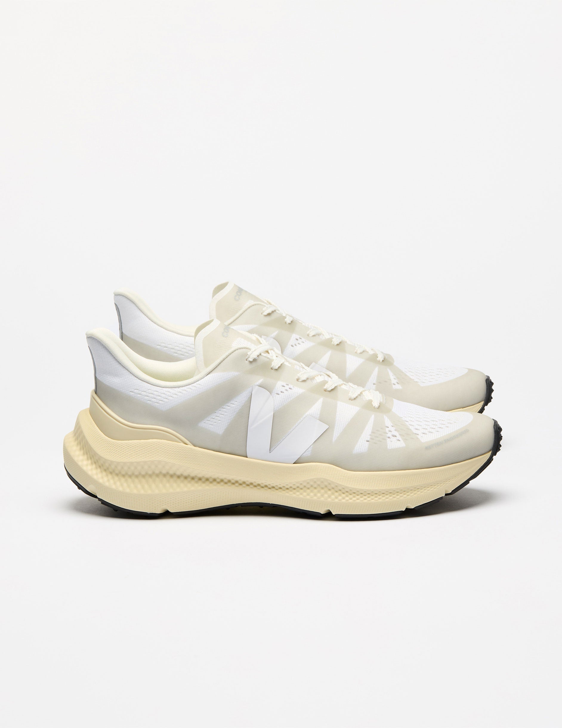 VEJA Condor 3 Full White Running Shoes - Responsive Stability, Breathable Comfort
