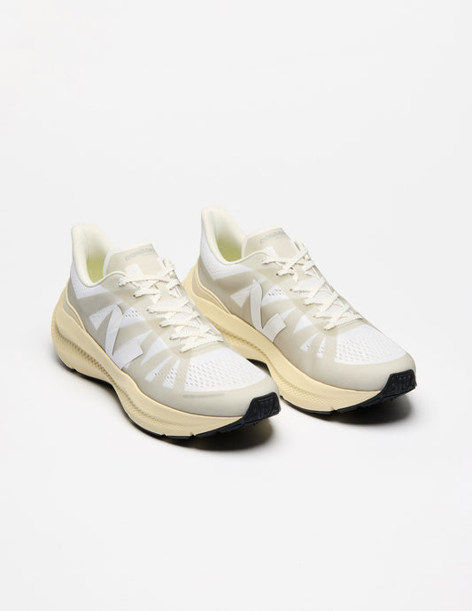VEJA Condor 3 Full White Running Shoes - Responsive Stability, Breathable Comfort