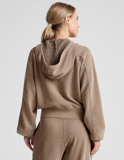 Soft Terry Cali Zip-Up Hoodie: Cozy Comfort, Kangaroo Pockets, High-Hip