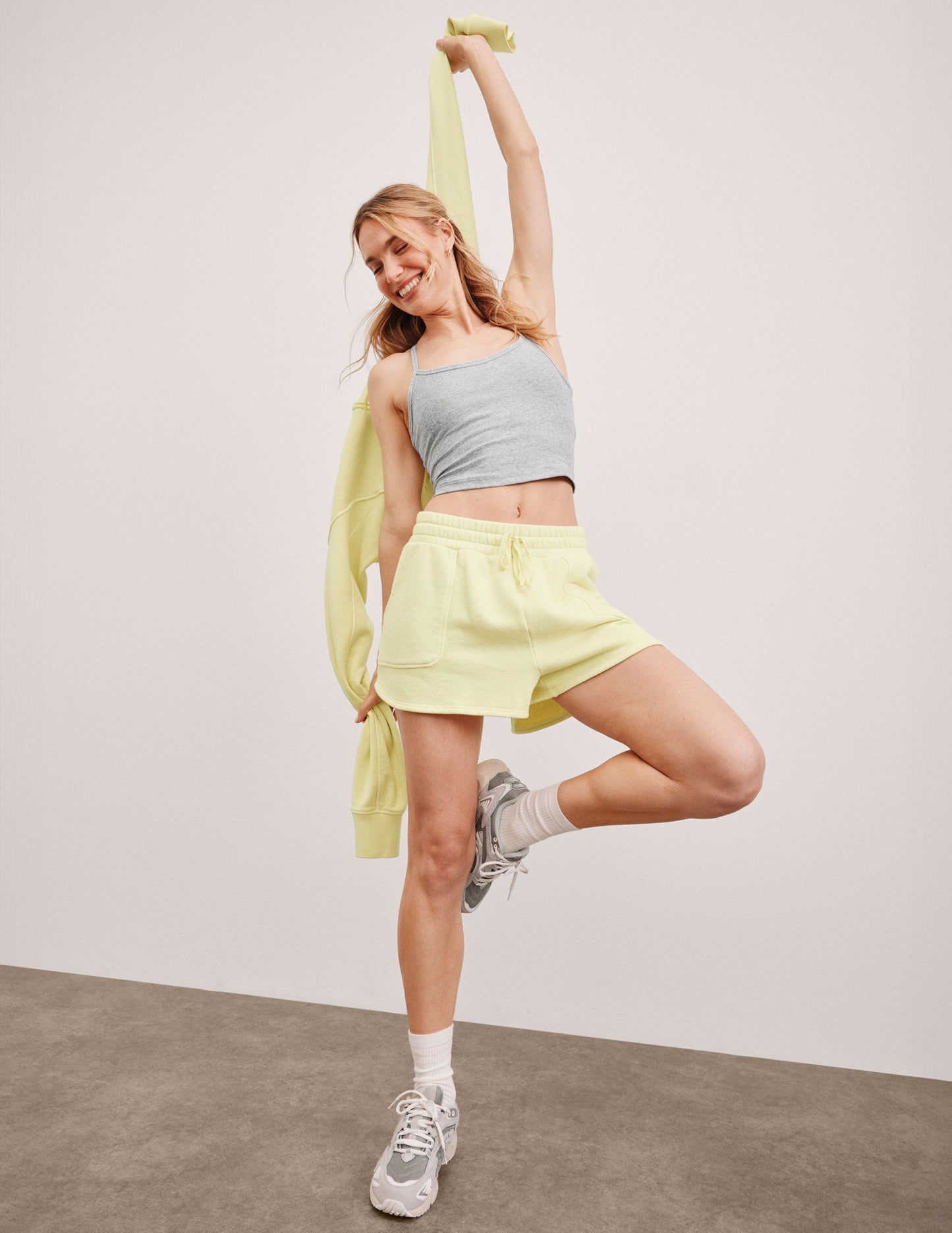 Women's Soft Terry Cali Shorts: Elastic Waist, Pockets, Drawcord, Relaxed Fit