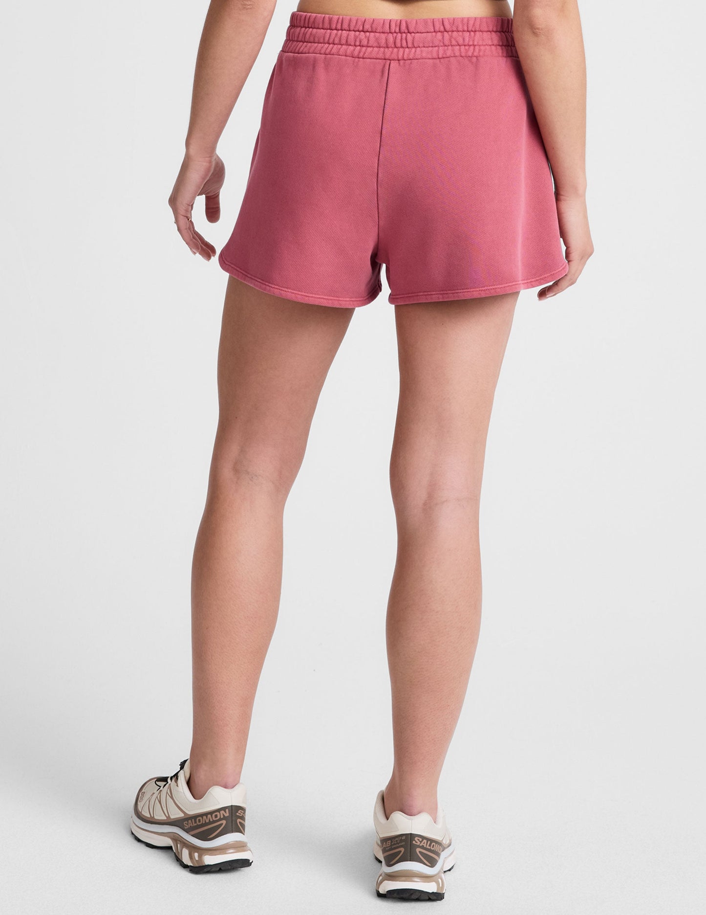 California Comfort Washed Rose Terry Lounge Shorts with Pockets & Drawcord