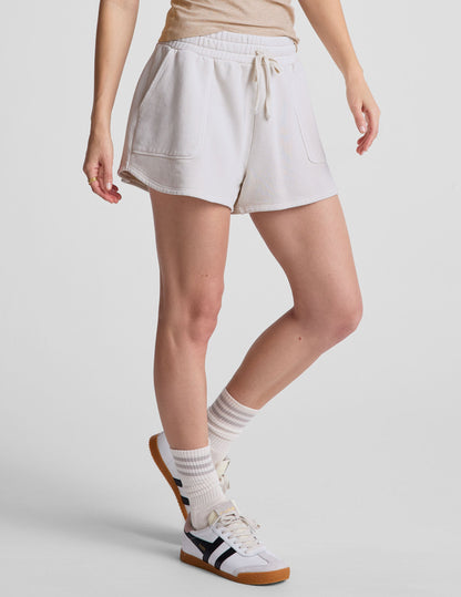 Cozy Cotton Terry Relaxed Fit Cali Shorts with Handy Patch Pockets