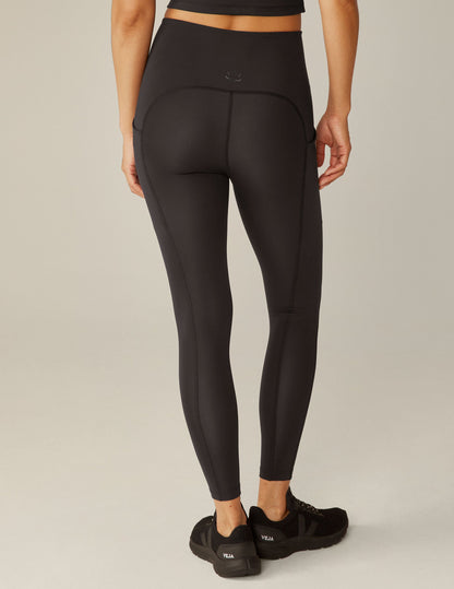 Beyond Yoga POWERBEYOND Strive Black Pocket Midi Leggings for Women's Activewear