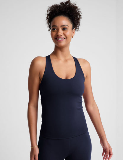 Beyond Yoga POWERBEYOND™ Supportive Workout Tank with Built-In Bra, Sculpting Fit