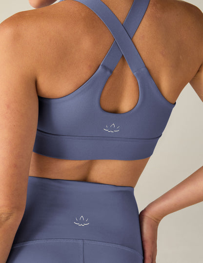 POWERBEYOND™ Upsurge High Support Bra: Crossover Back, Removable Pads, Activewear