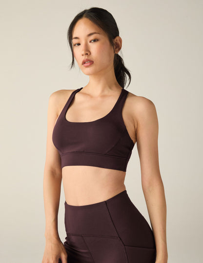 POWERBEYOND™ Upsurge Bra: High Support, Scoop Neck, Cross Back, Removable Pads