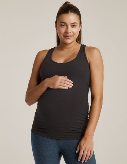 Comfortable V-Neck Maternity Tank Top, Shirred Sides, Designed for Pregnancy & Beyond