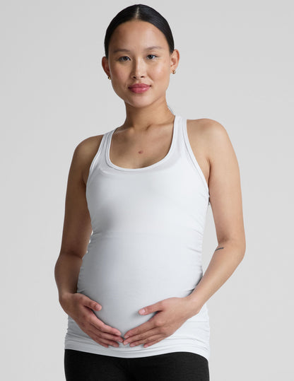 Lightweight Featherweight Racerback Maternity Tank for Active Pregnancy Comfort