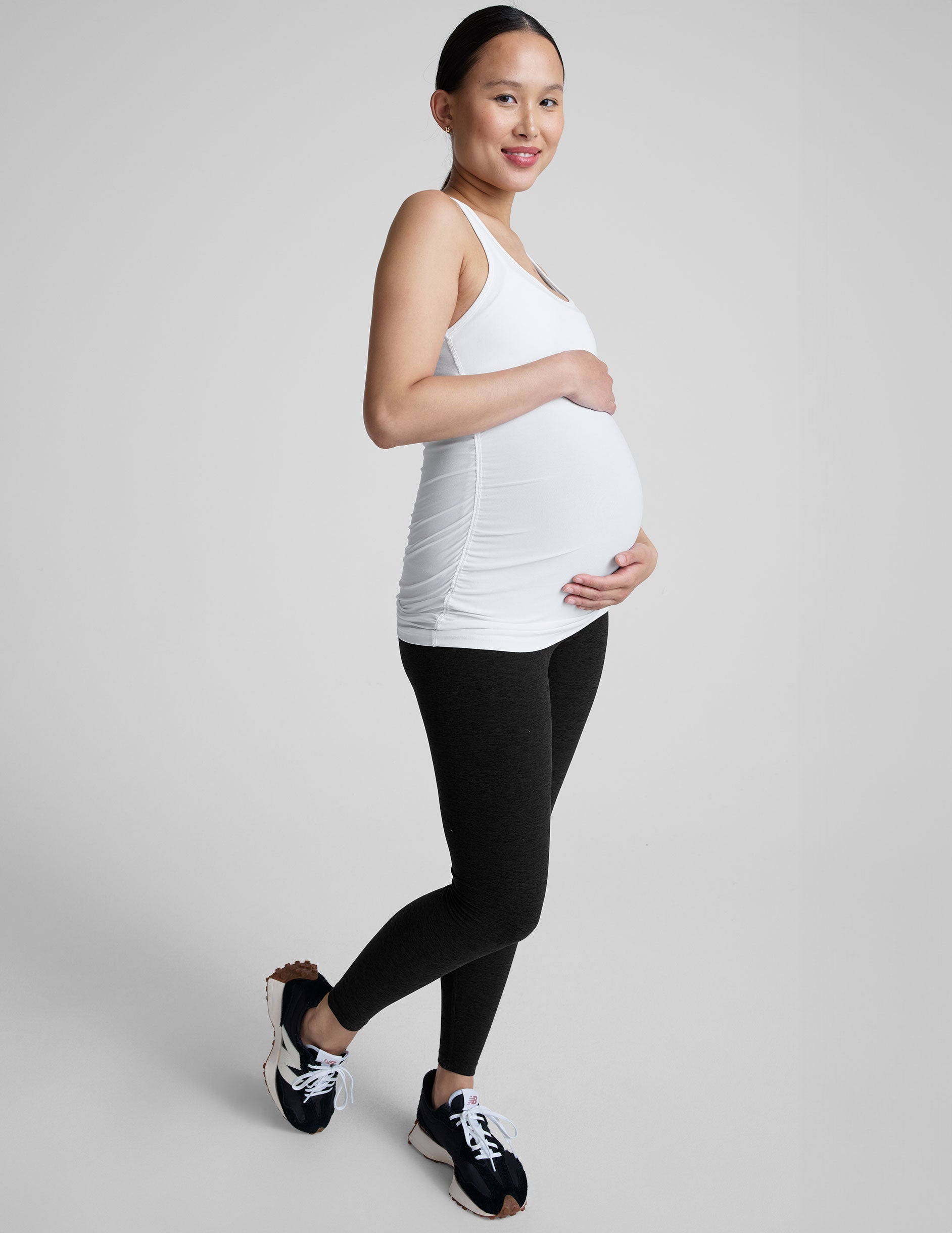 Lightweight Featherweight Racerback Maternity Tank for Active Pregnancy Comfort