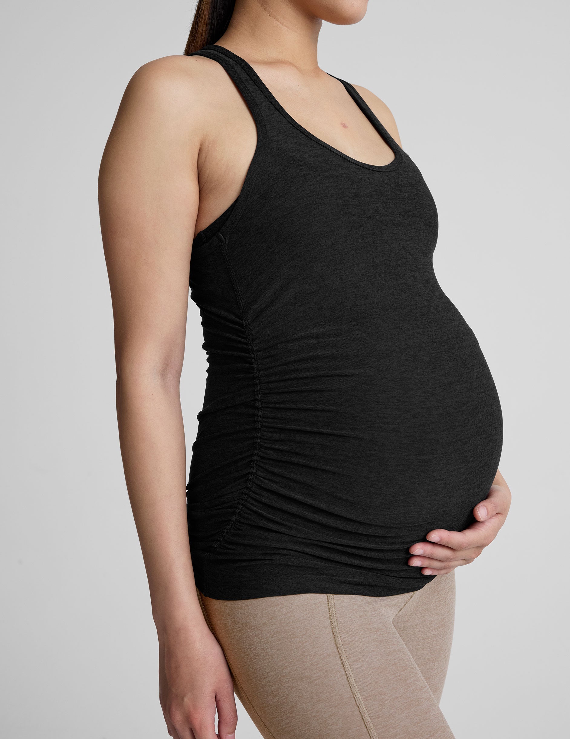 Featherweight Spacedye Maternity Racerback Tank: Ultimate Comfort & Stretch for Pregnancy