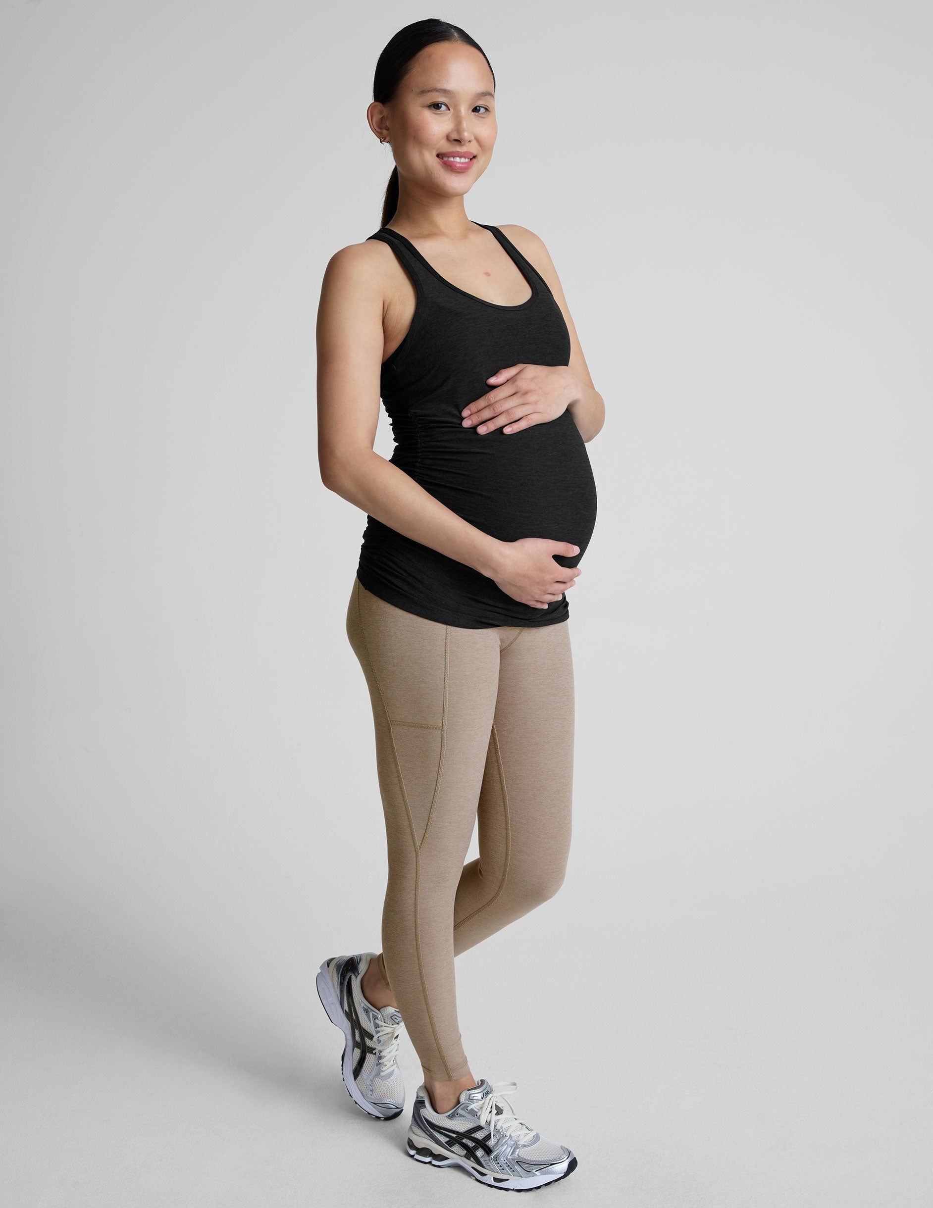 Featherweight Spacedye Maternity Racerback Tank: Ultimate Comfort & Stretch for Pregnancy