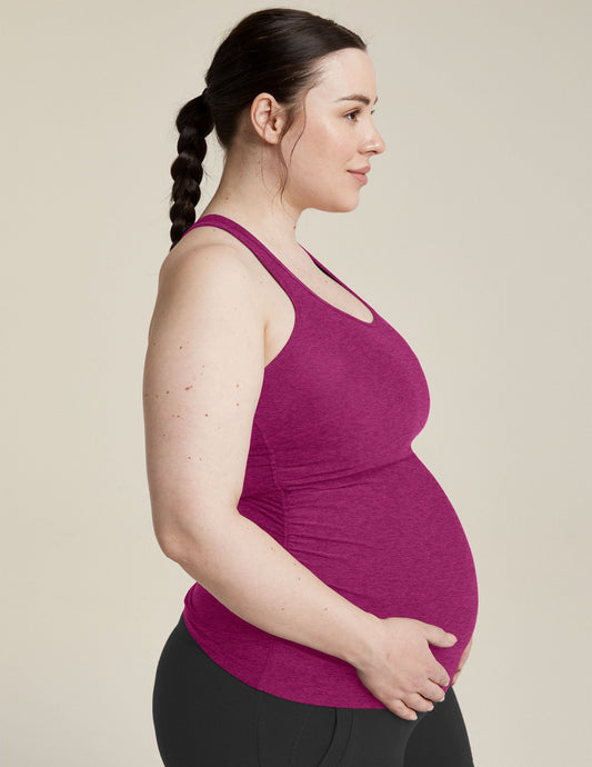 Featherweight Soft Stretch Maternity Racerback Tank Top for Pregnancy & Beyond