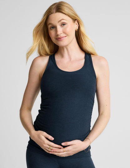 Beyond Yoga Featherweight Spacedye Racerback Maternity Tank - Ultimate Comfort & Stretch