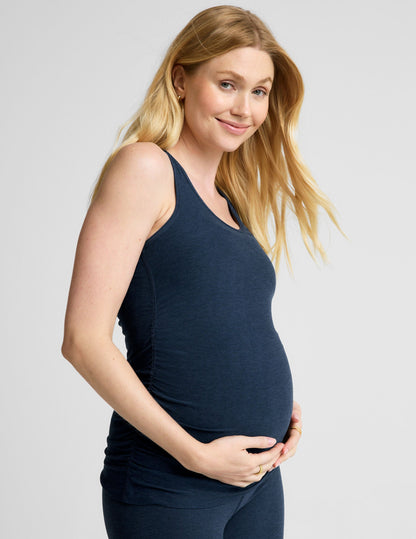 Beyond Yoga Featherweight Spacedye Racerback Maternity Tank - Ultimate Comfort & Stretch