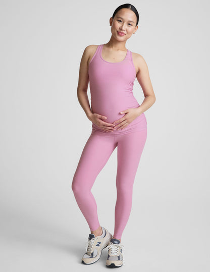 Featherweight Soft Racerback Maternity Tank Top: Comfortable Support for Growing Bumps