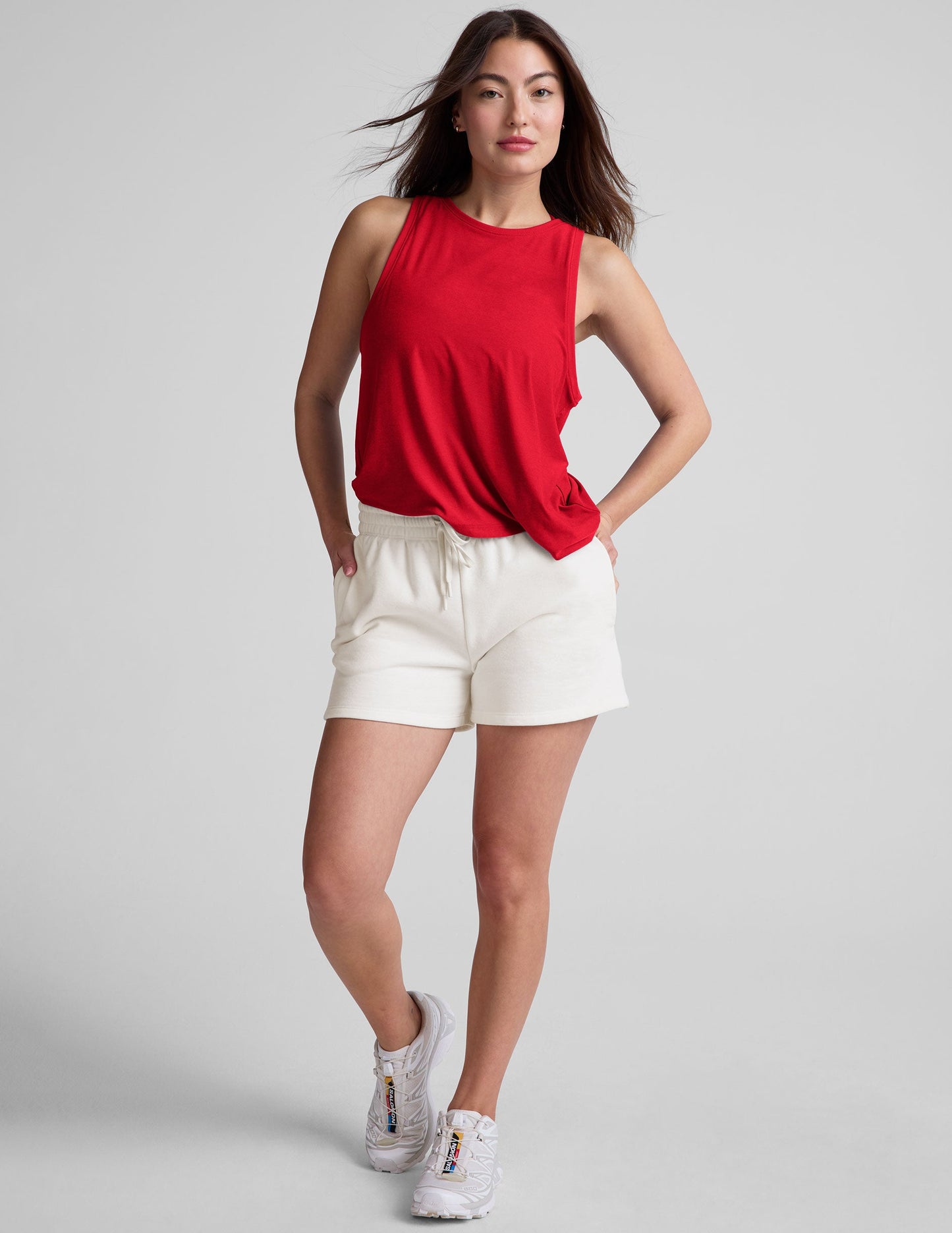 Featherweight Rebalance Tank: Lightweight, Relaxed Fit, High Neck, Versatile Activewear