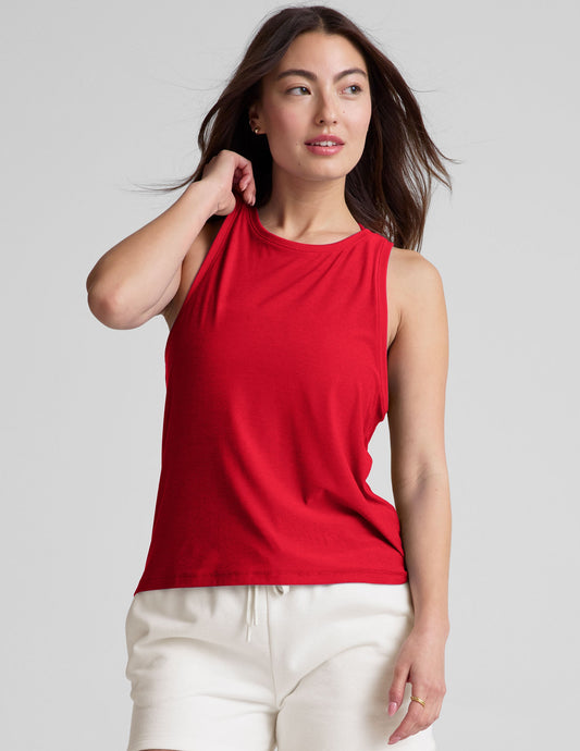 Featherweight Rebalance Tank: Lightweight, Relaxed Fit, High Neck, Versatile Activewear