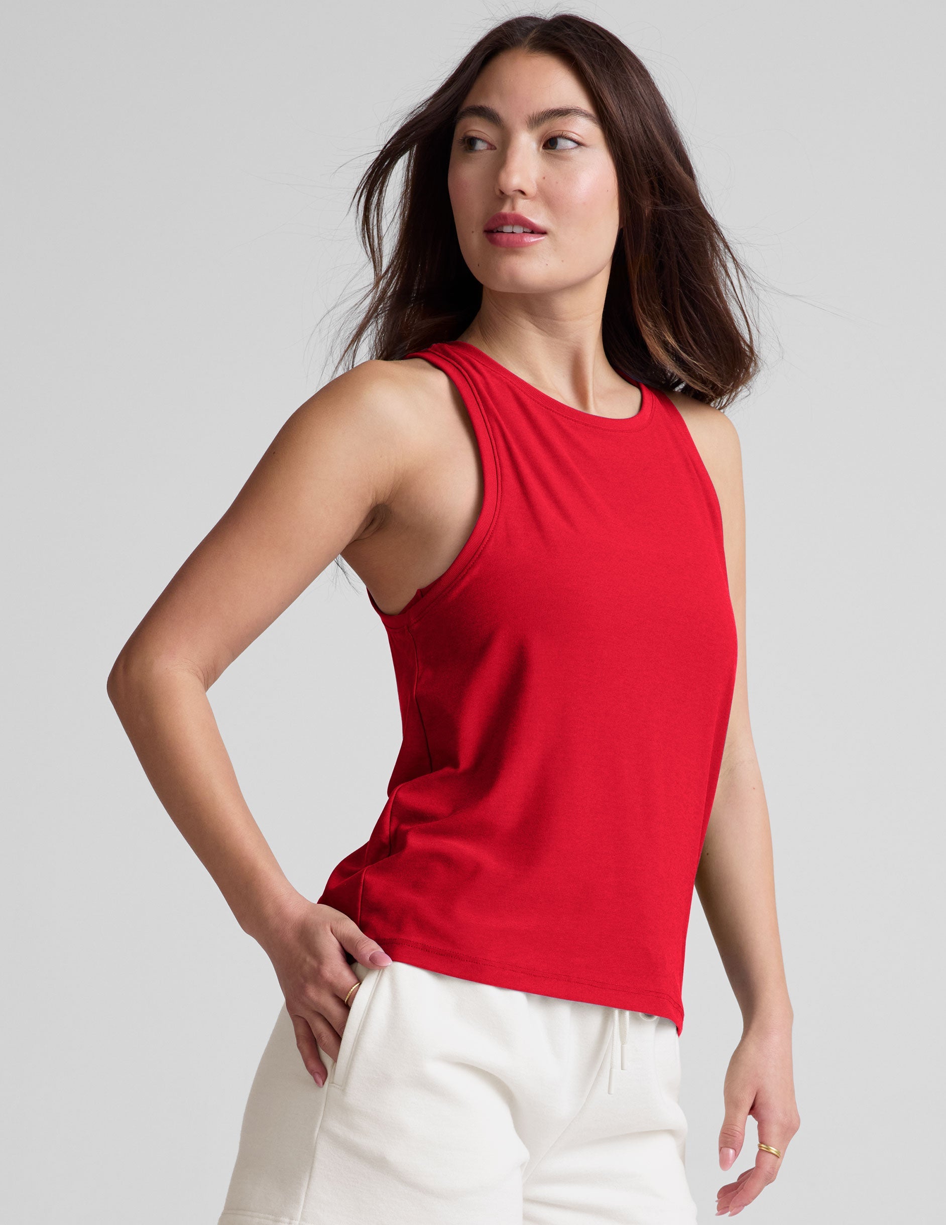 Featherweight Rebalance Tank: Lightweight, Relaxed Fit, High Neck, Versatile Activewear