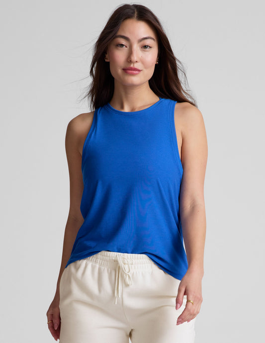 Featherweight Rebalance Tank: Relaxed Fit, Scoop Neck, High Hip Length Top