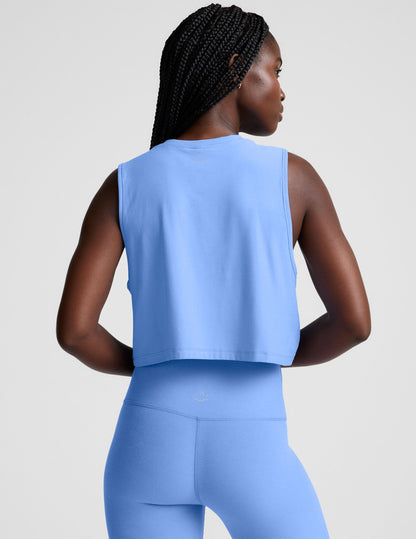 Featherweight Minimal Cropped Tank Top: Moisture-Wicking, Relaxed Fit, Ultra-Light Comfort