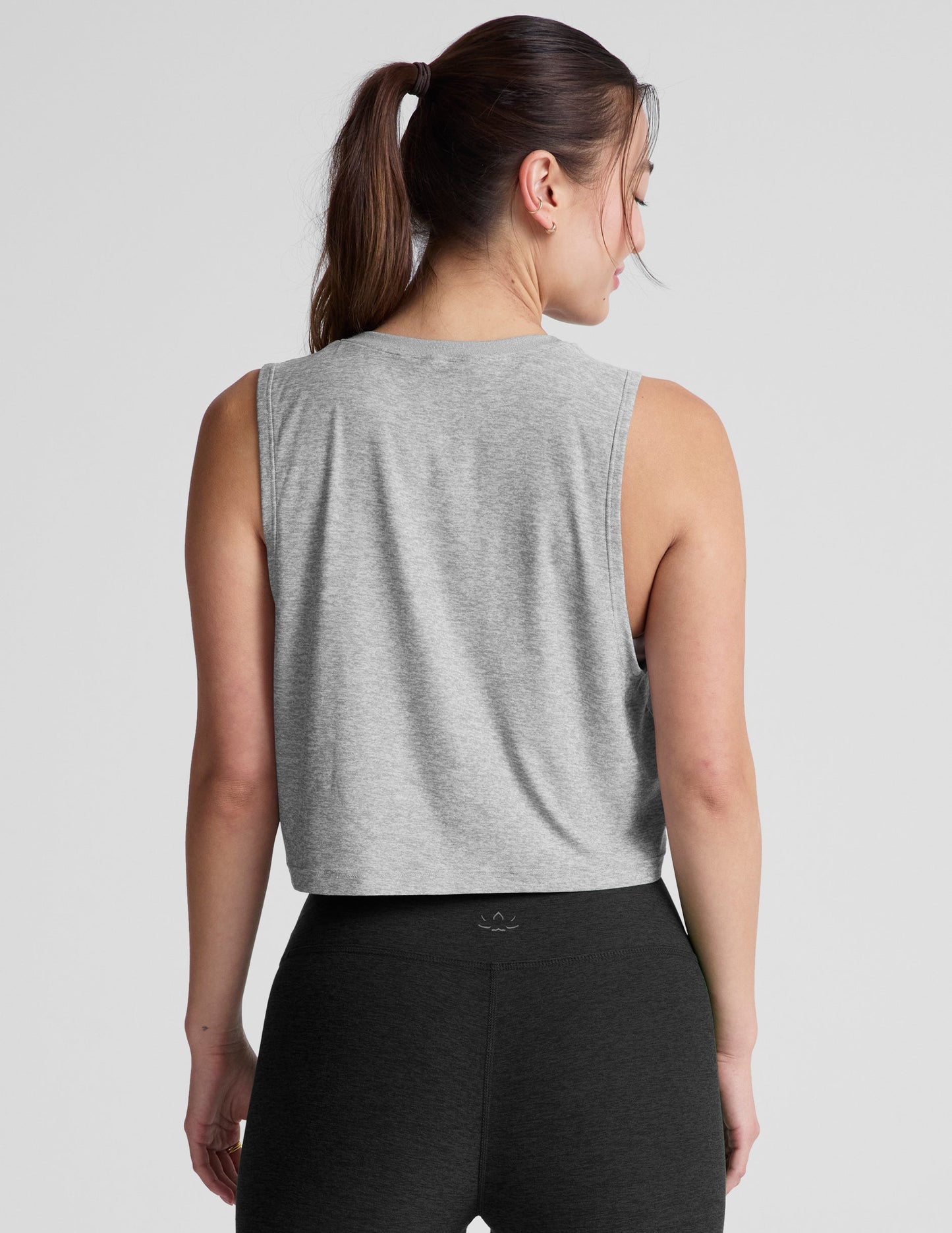 Featherweight Minimal Cropped Yoga Tank Top: Lightweight, Moisture-Wicking, Relaxed Fit