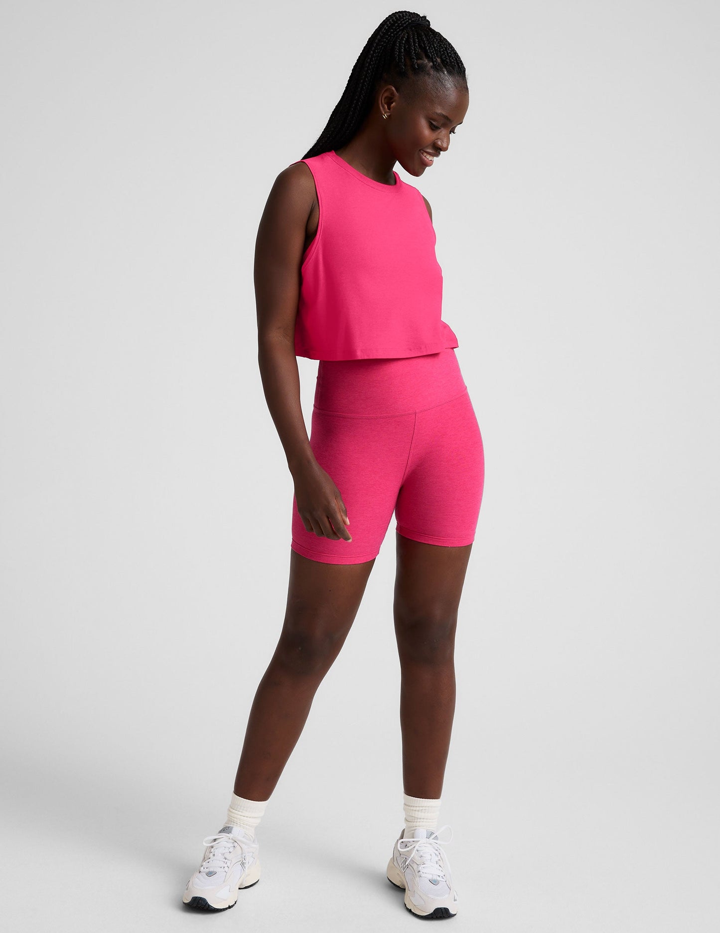Beyond Yoga Featherweight Minimal Cropped Tank Top: Light, Moisture-Wicking, Relaxed Fit