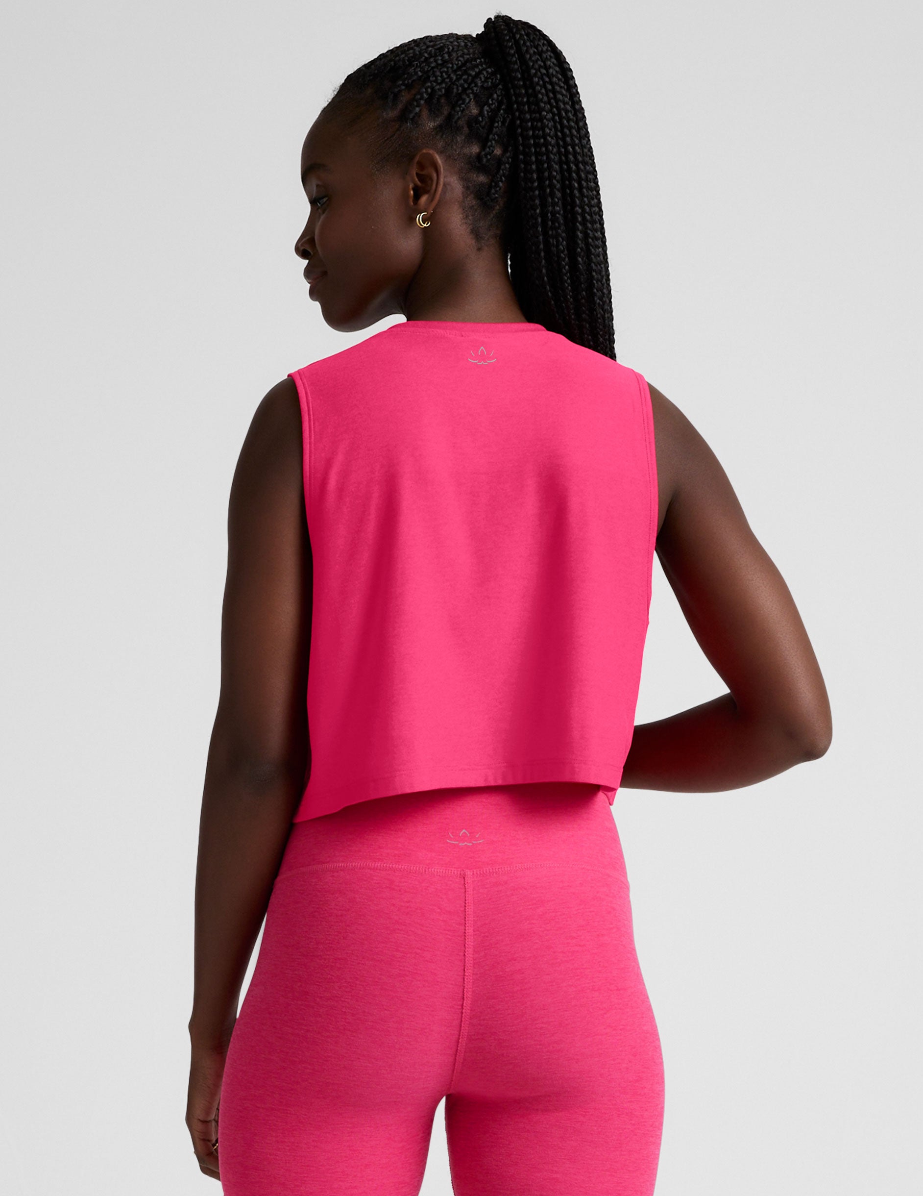 Beyond Yoga Featherweight Minimal Cropped Tank Top: Light, Moisture-Wicking, Relaxed Fit