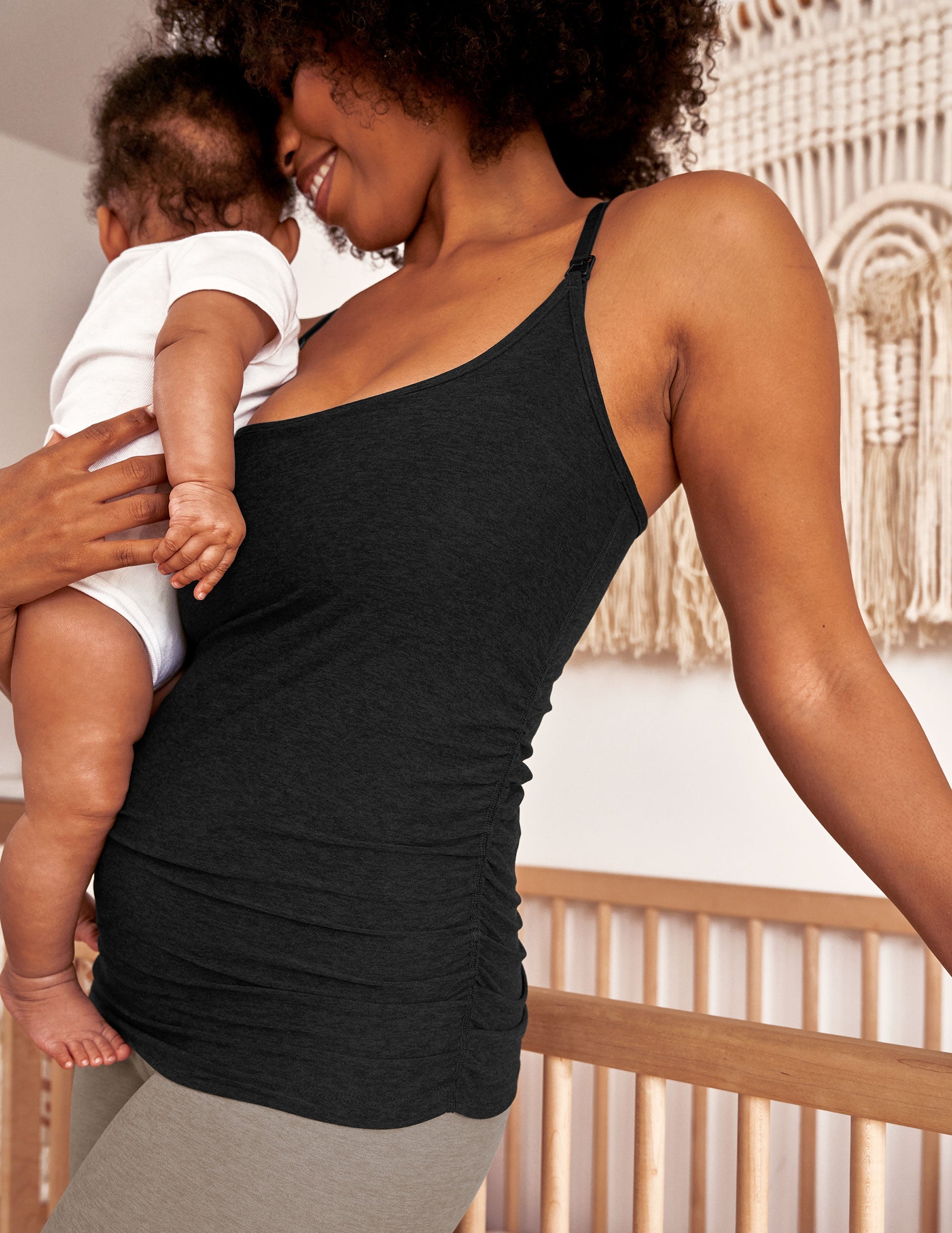 Ultra-Soft Featherweight Nursing Cami: Supportive, Easy Access, Built-In Shelf Bra Comfort