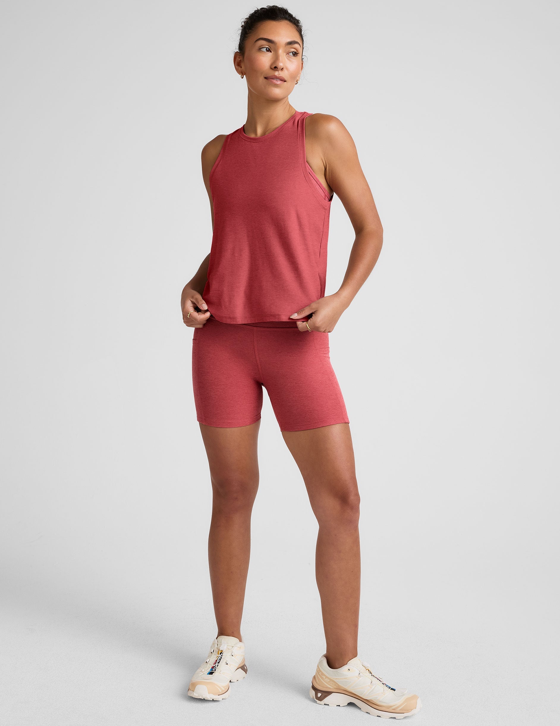 Soft Featherweight Rebalance Tank Top: Relaxed Fit, High Hip Length, Active Comfort