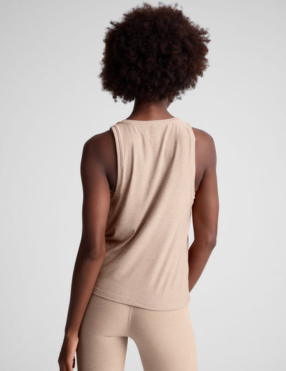 Featherweight Rebalance Tank Top: Relaxed Fit, High Neckline, Lightweight Comfort.
