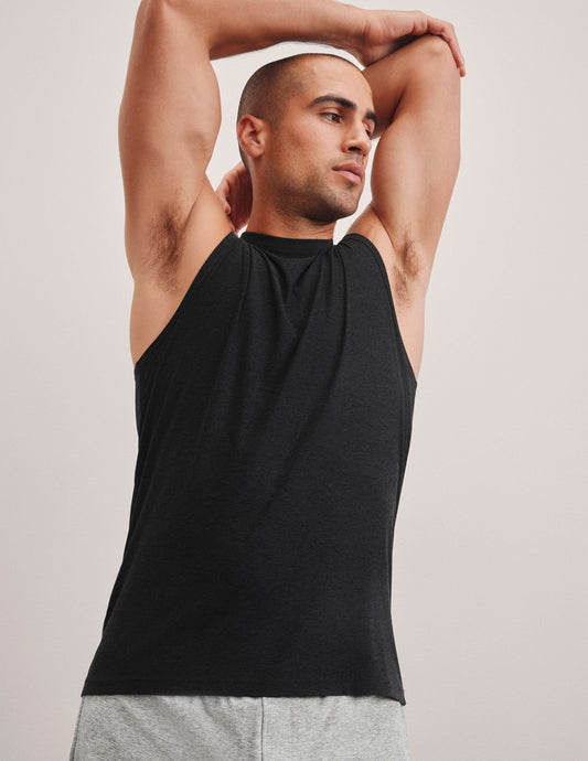 Beyond Yoga Featherweight Freeflo Men's Muscle Tank – Lightweight, Breathable Performance Top