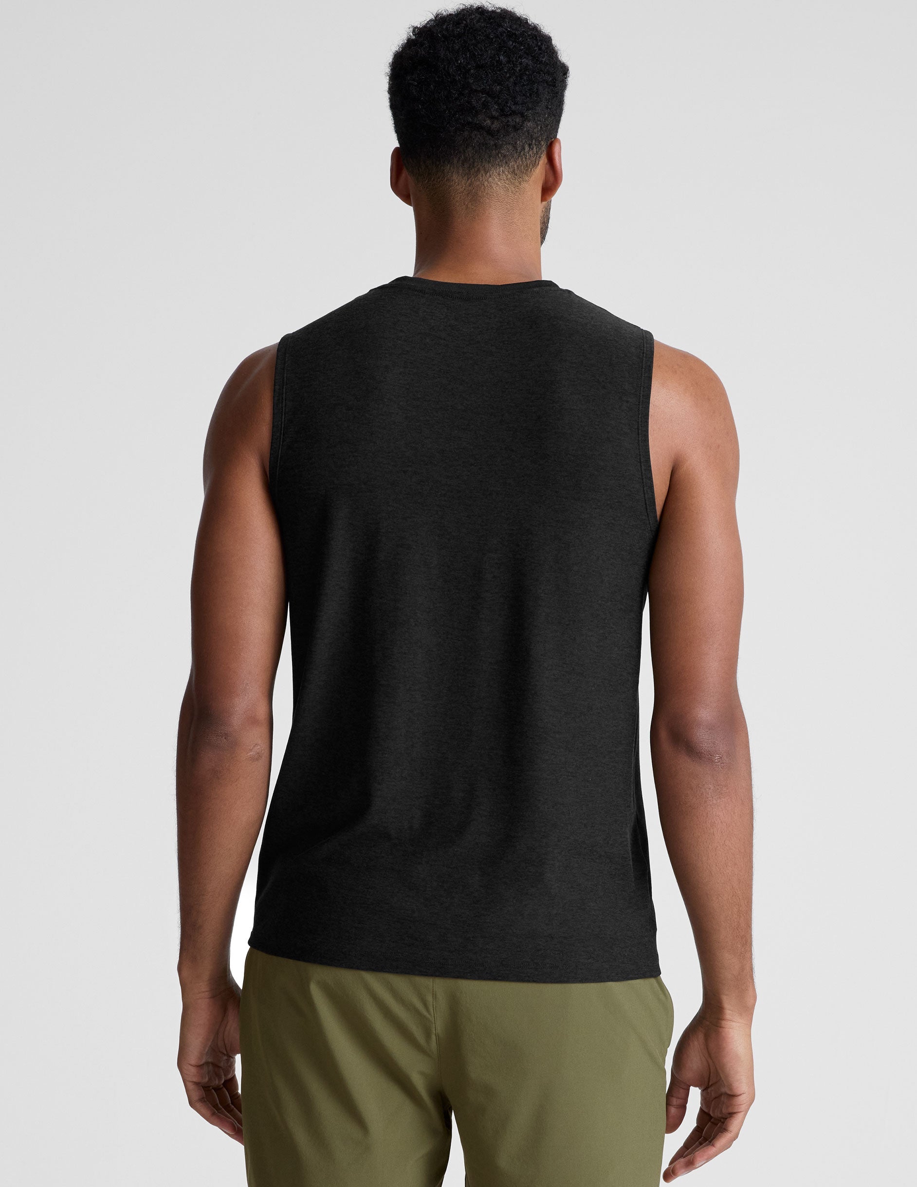 Beyond Yoga Featherweight Freeflo Men's Muscle Tank – Lightweight, Breathable Performance Top