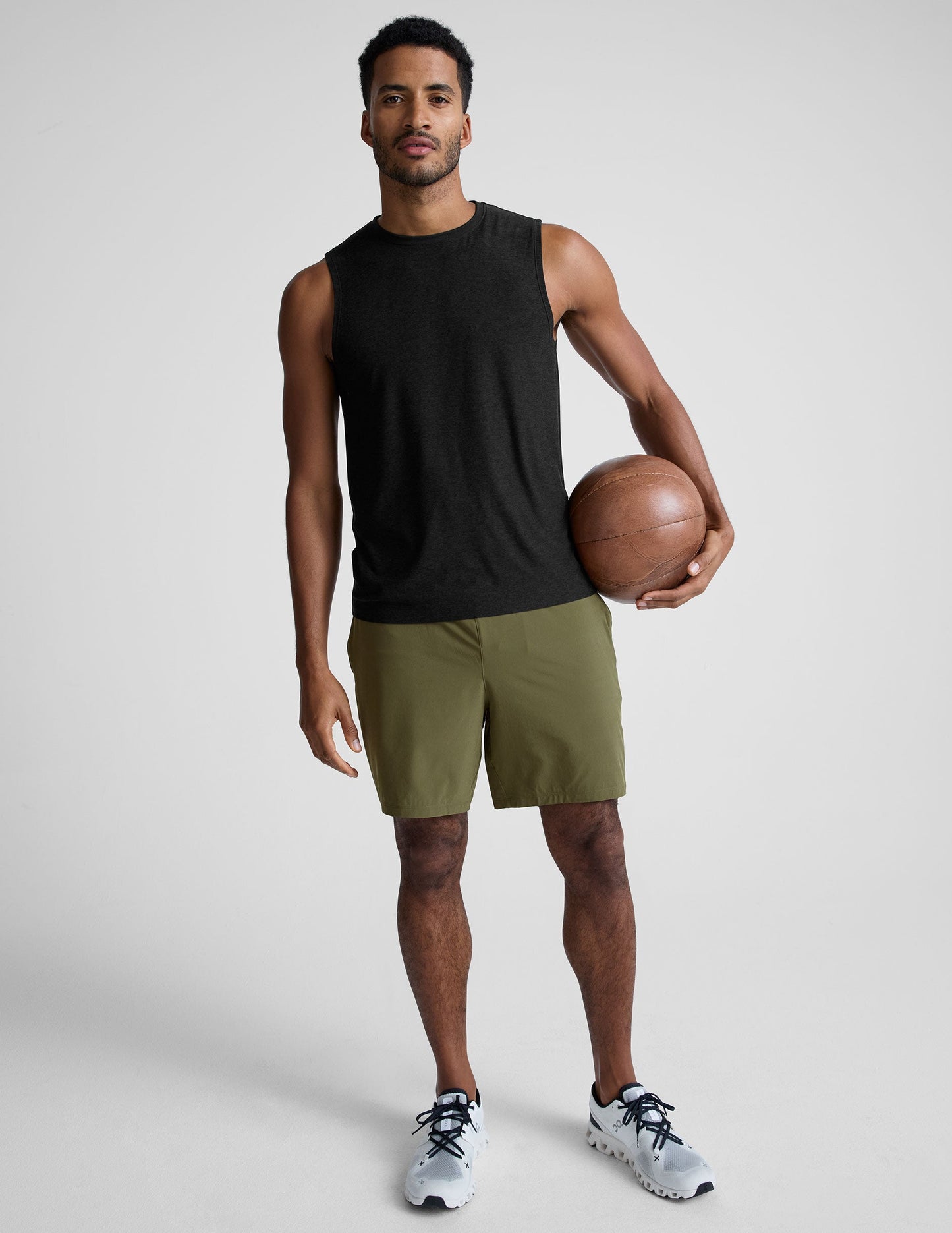 Beyond Yoga Featherweight Freeflo Men's Muscle Tank – Lightweight, Breathable Performance Top